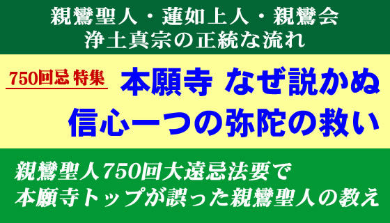 親鸞会で分かる浄土真宗 親鸞聖人の教えは唯信独達の法門